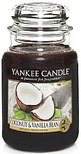 Düfte, Parfümerie und Kosmetik Duftkerze im Glas Coconut & Vanilla Bean - Yankee Candle Moon Coconut & Vanilla Bean Jar