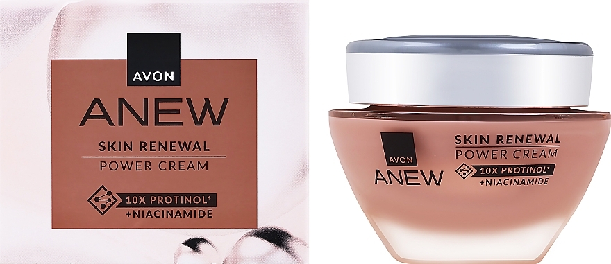 Hauterneuernde Hals- und Gesichtscreme mit Protinol - Avon Anew Skin Renewal Power Cream — Bild N2