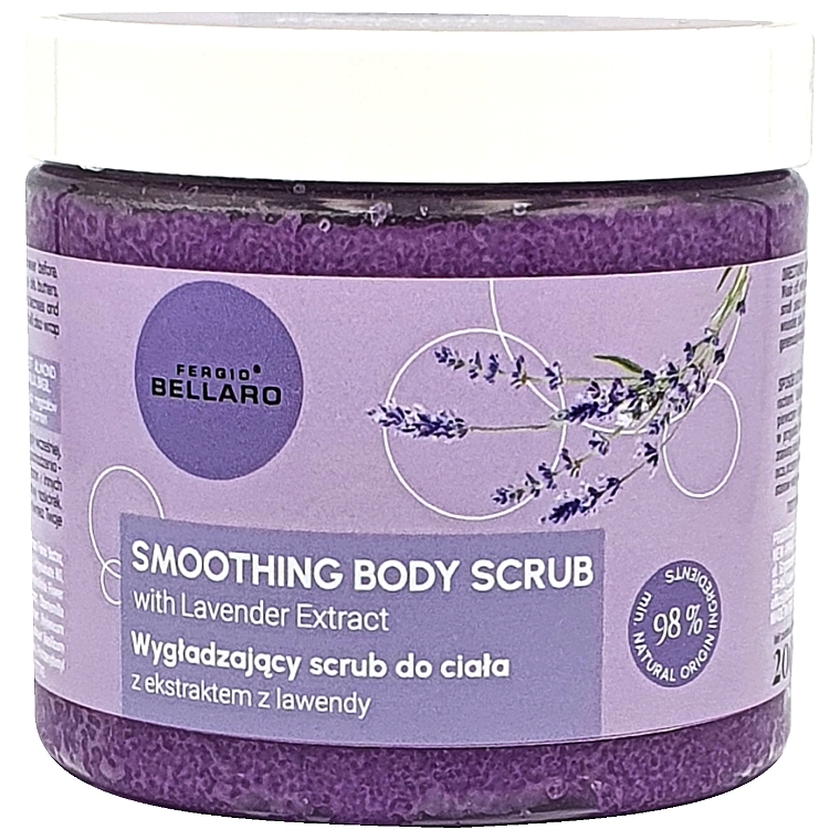 Glättendes Körperpeeling mit Lavendelextrakt - Fergio Bellaro Smoothing Body Scrub  — Bild N1