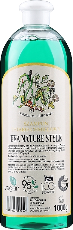 Shampoo mit Hopfen-Extrakt - Eva Natura Nature Style Tataro-Hops Shampoo — Bild N1