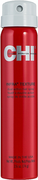 Schnell trockendes Haarspray für mehr Glanz - CHI Infra Texture Dual Action Hair Spray — Bild N1