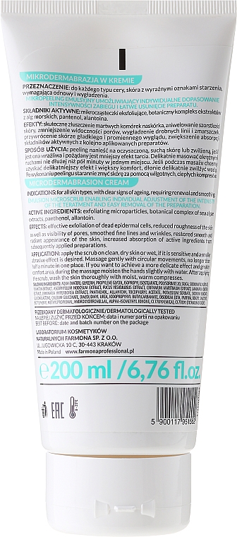 Mikrodermabrasion-Peelingcreme für das Gesicht - Farmona Professional Pure Icon Microdermabrasion Cream — Foto N2