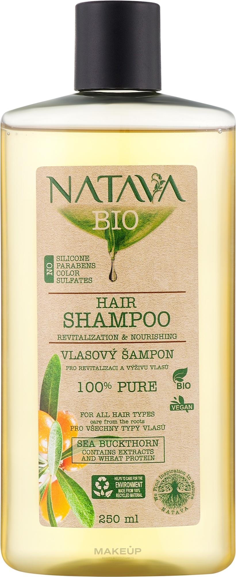 Haarshampoo Sanddorn - Natava — Bild 250 ml