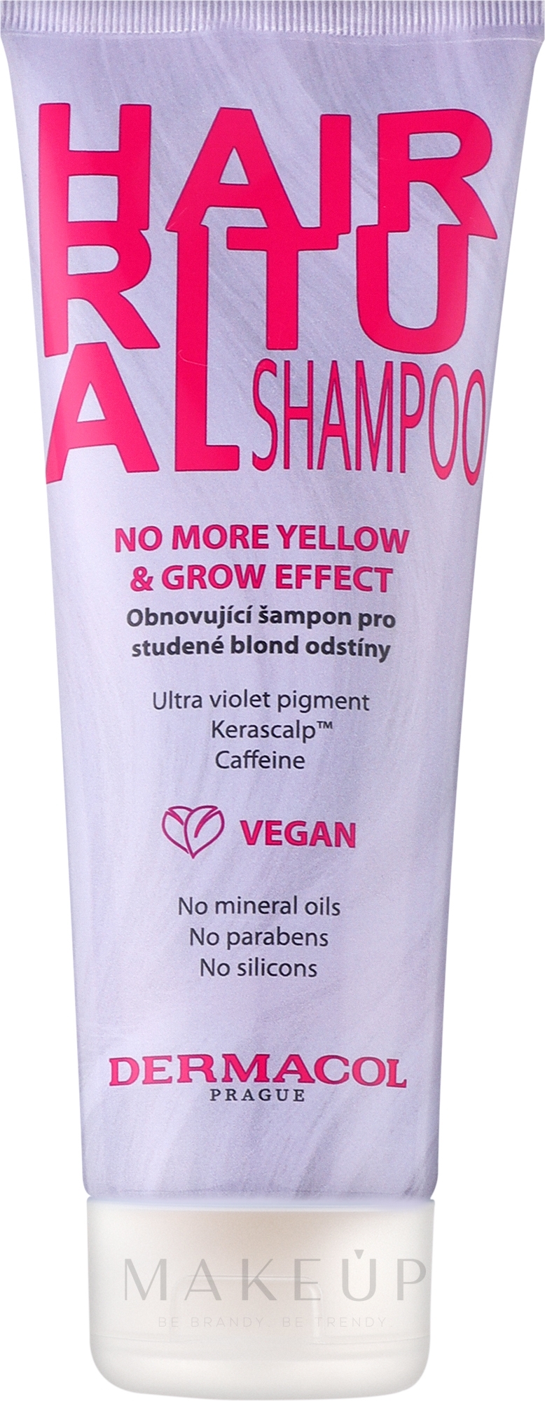 Shampoo für gefärbtes Haar - Dermacol Hair Ritual No More Yellow & Grow Shampoo — Bild 250 ml