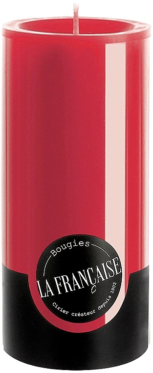 Kerze Zylinder Durchmesser 7 cm Höhe 15 cm - Bougies La Francaise Cylindre Candle Red — Bild N1