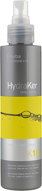 10in1 Haarmaske mit Keratin und Arganöl - Erayba HydraKer K10 Keratin Total Mask  — Bild N1