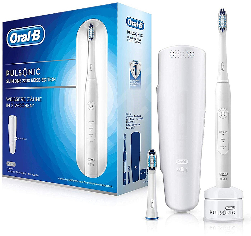 Elektrische Zahnbürste Pulsonic Slim One 2200 Reise-Edition - Oral-B Pulsonic Slim One 2200White Travel Edition — Bild N6