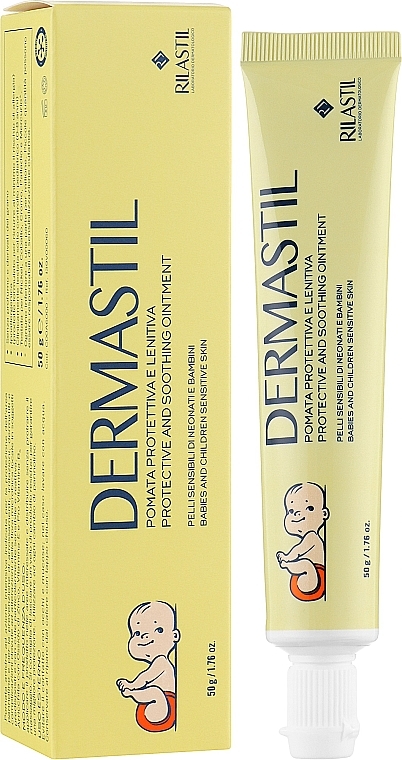 Schützende und beruhigende Windelpaste - Rilastil Dermastil Pediatric Protective And Soothing Ointment — Bild N2