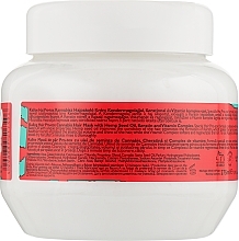Haarmaske mit Hanfsamenöl, Keratin und Vitaminkomplex - Kallos Cosmetics Hair Pro-Tox Cannabis Mask — Bild N2