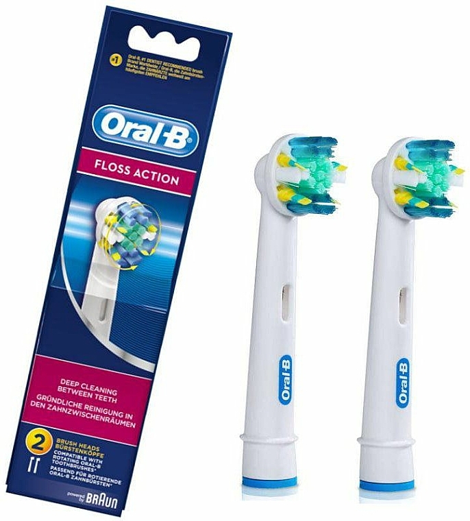 Austauschbare Zahnbürstenköpfe für elektrische Zahnbürste Floss Action 2 St. - Oral-B EB25 Floss Action