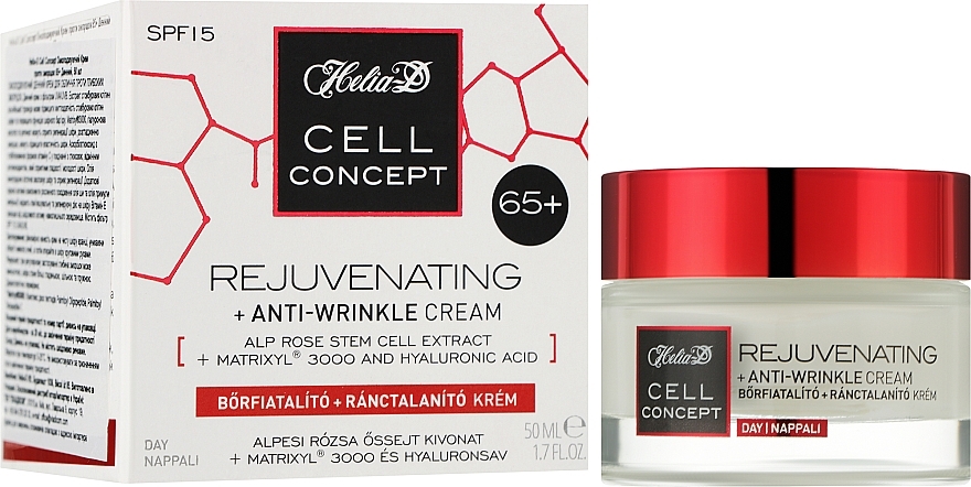 Anti-Falten Tagescreme für das Gesicht 65+ - Helia-D Cell Concept Cream — Bild N6