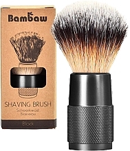 Rasierpinsel schwarz - Bambaw Vegan Shaving Brush Black — Bild N1