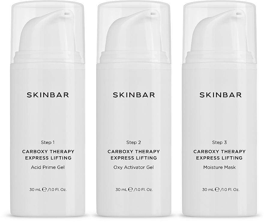 Set für die Carboxy-Therapie - SKINBAR Carboxy Therapy Set (Gel 30 ml + Gel 30 ml + Maske 30 ml) — Bild N2