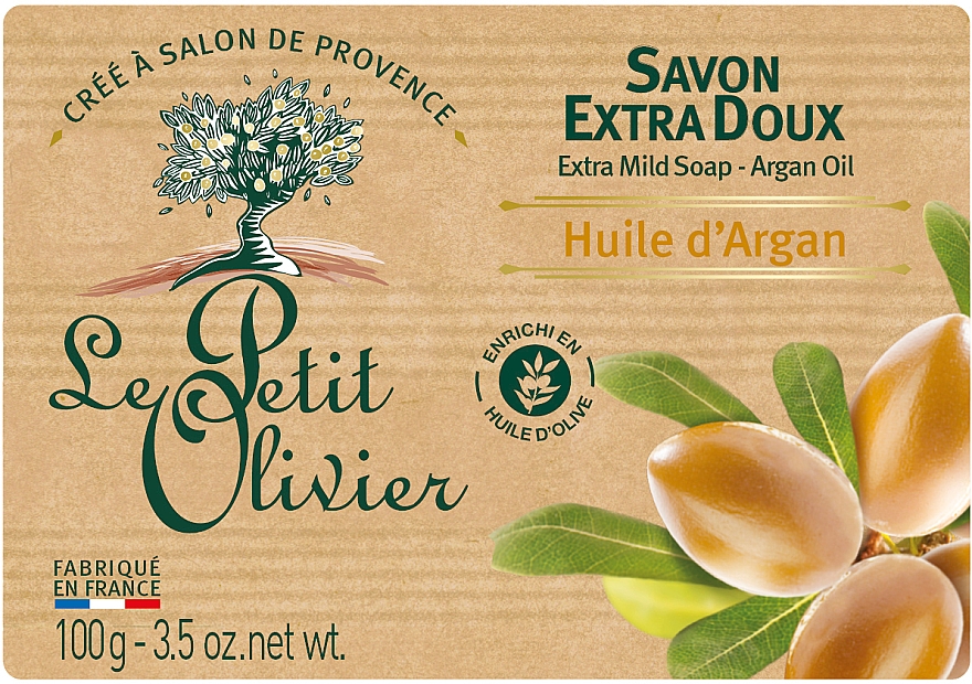 Seife mit Arganöl - Le Petit Olivier Vegetal Oils Soap Argan Oil — Bild N1