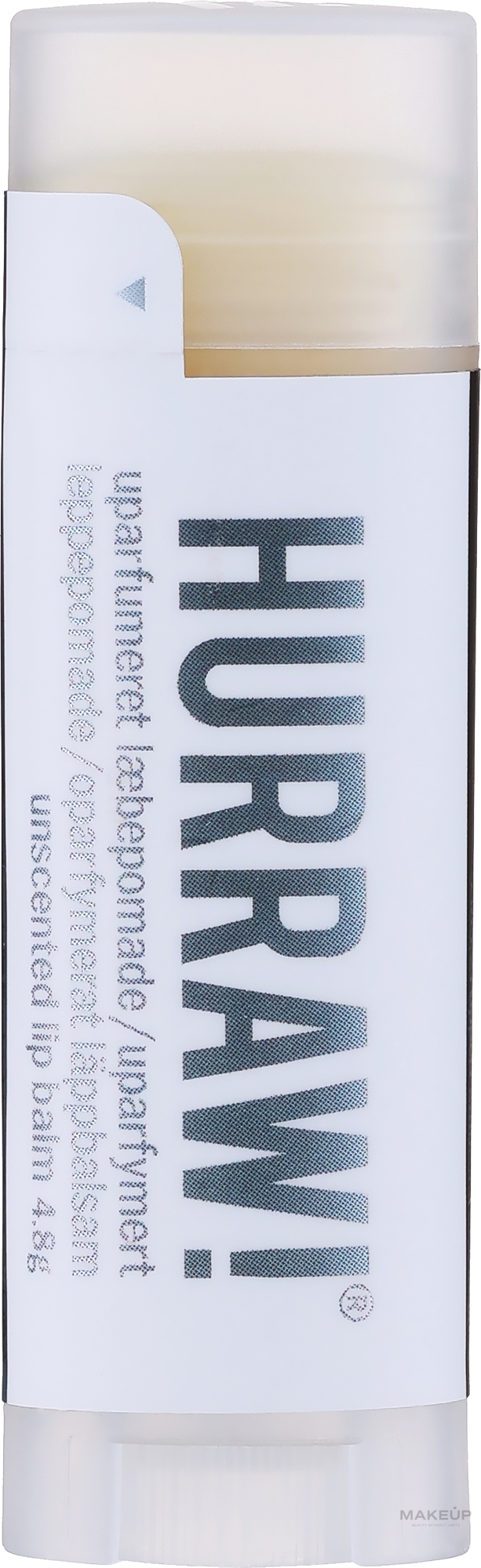 Bio-Lippenbalsam unparfümiert - Hurraw! Unscented Lip Balm Fragrance Free — Bild 4.8 g