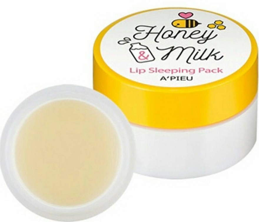 Nachtmaske für die Lippen mit Milch und Honig - A'pieu Honey & Milk Lip Sleeping Pack — Bild N2