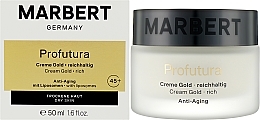 Reichhaltige Anti-Aging-Creme für trockene Haut - Marbert Profutura Cream Gold Rich — Bild N2