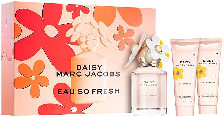 Marc Jacobs Daisy Eau So Fresh - Duftset (Eau de Toilette 75ml + Körperlotion 75ml + Duschgel 75ml)