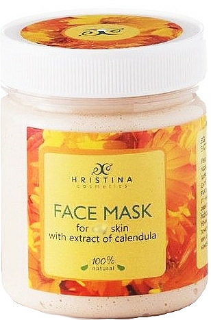 Gesichtsmaske Ringelblume - Hristina Cosmetics Calendula Extract Face Mask — Bild N1