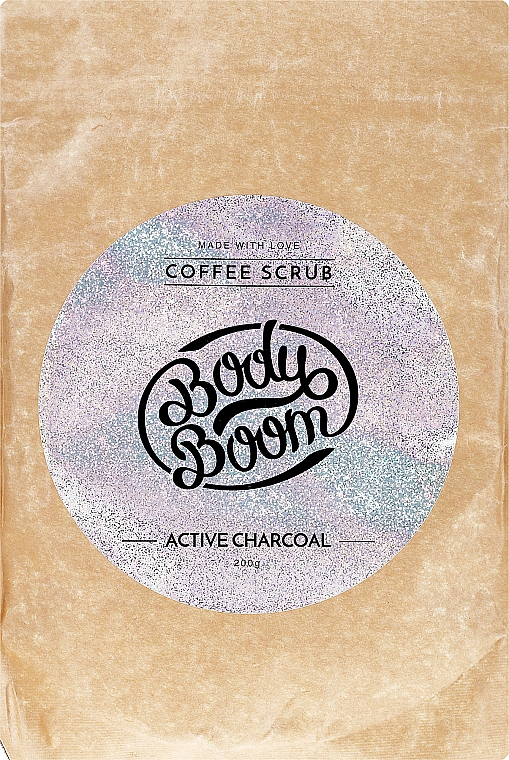 Kaffee-Peeling für den Körper mit Aktivkohle - Body Boom Active Charcoal Coffee Scrub — Bild N1