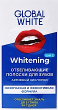 Düfte, Parfümerie und Kosmetik Zahnaufhellungsstreifen mit Aktivsauerstoff - Global White