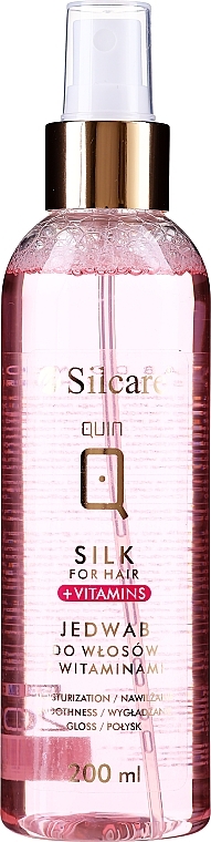 Feuchtigkeitsspendendes und glättendes Haarspray mit Seide und Vitaminen - Silcare Quin Moisturize Hair Silk with Vitamins — Bild N1