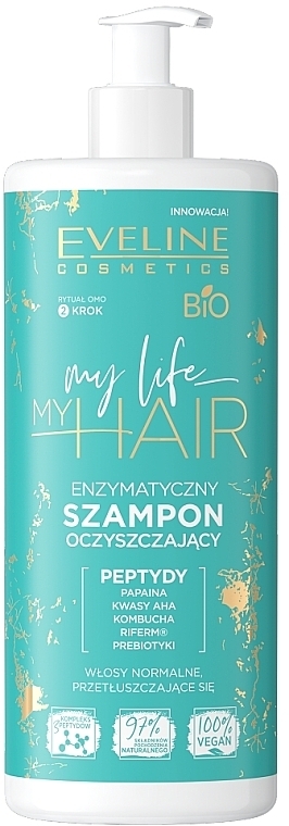 Regenerierendes Shampoo mit Milchsäure und Peptiden - Eveline Cosmetics My Life My Hair — Bild N1