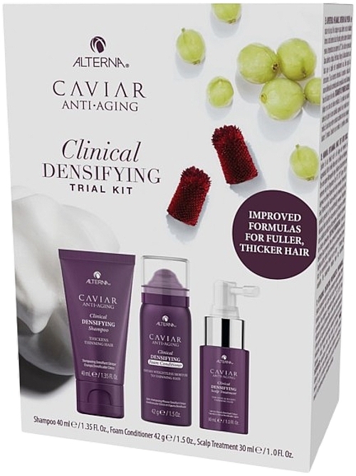 Set - Alterna Caviar Anti-Aging Clinical Densifying Trial Kit (shm/40ml + cond/42g + treatment/30ml) — Bild N1