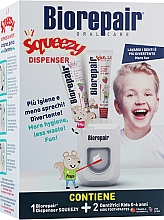 Düfte, Parfümerie und Kosmetik Zahnpflegeset für Kinder - Biorepair (Fluoridfreie Kinderzahnpasta 0-6 Jahre 2x50ml + Zahnpastaspender 1St.)