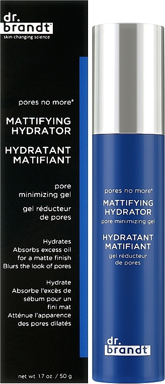 Mattierendes und feuchtigkeitsspendendes Gesichtsgel zur Porenminimierung - Dr. Brandt Pores No More Mattifying Hydrator Pore Minimizing Gel — Bild N2
