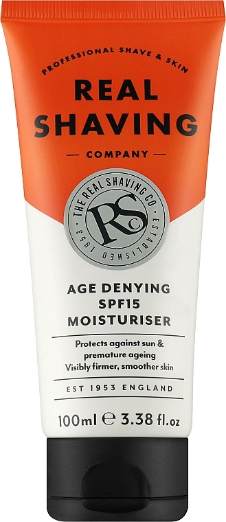 Feuchtigkeitsspendende Gesichtscreme gegen Falten - The Real Shaving Co. Age Denying SPF15 Moisturiser — Bild N1