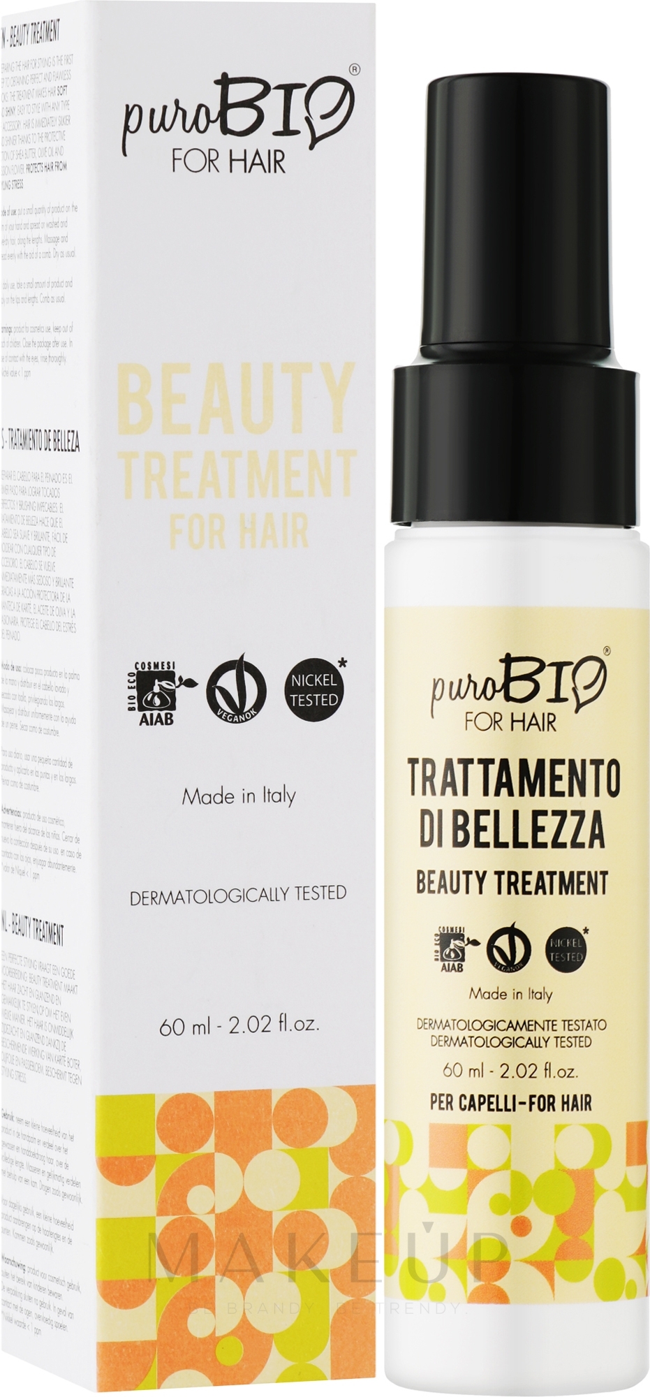 Schützendes Stylingserum mit Sheabutter - puroBIO Cosmetics For Hair Beauty Treatment — Bild 60 ml