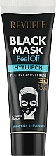 Düfte, Parfümerie und Kosmetik Schwarze Peel-Off Gesichtsmaske mit Hyaluronsäure - Revuele Black Mask Peel Off Hyaluron