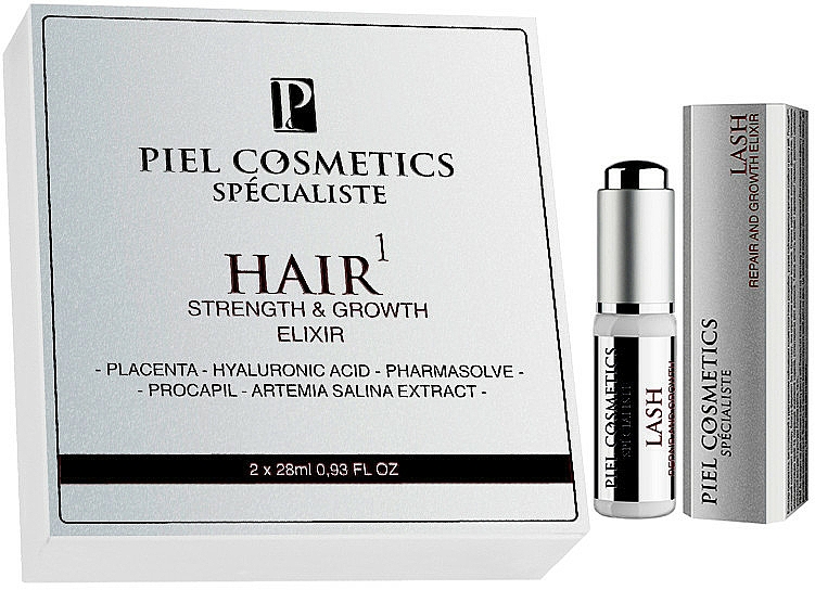 Haarpflegeset - Piel Cosmetics (Haarelixier 2x 28ml + Haarelixier 12ml) — Foto N1