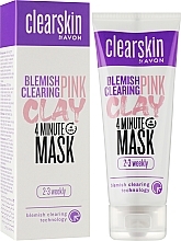 Gesichtsmaske mit Rosenerde gegen Akne - Avon Clearskin Pink Clay Mask — Bild N4