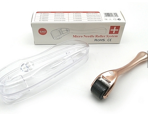 Mesoroller mit Mikronadeln 0,2 mm - Deni Carte Micro Needle Derma Roller System Gold — Bild N3