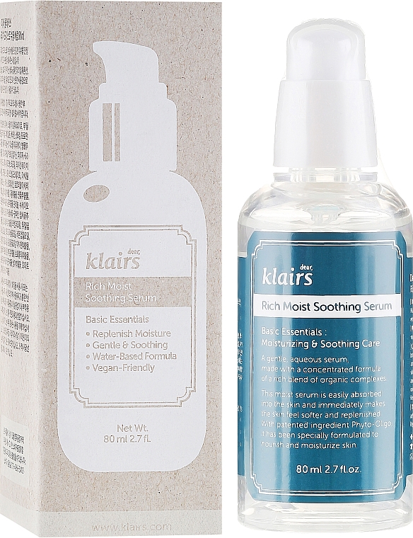 Intensiv feuchtigkeitsspendendes und beruhigendes Gesichtsserum - Klairs Rich Moist Soothing Serum