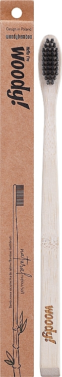 Bambuszahnbürste weich Natural schwarz - WoodyBamboo Bamboo Toothbrush Natural — Bild N1