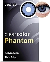 Farbige Kontaktlinsen violett-blau 2 St. - Clearlab ClearColor Phantom Lestat — Bild N1
