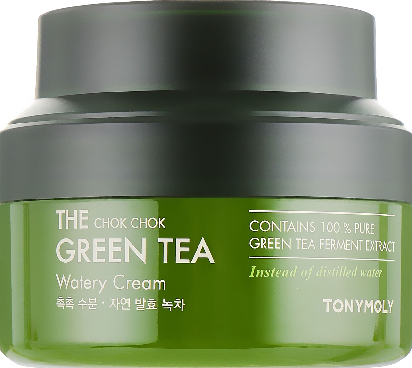 Gesichtscreme mit Grüntee-Extrakt - Tony Moly The Chok Chok Green Tea Watery Cream — Bild N1