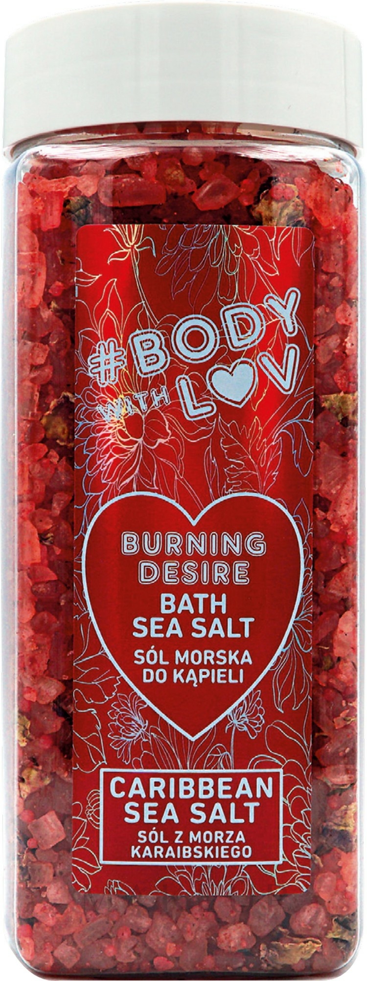 Badesalz Burning Desire - New Anna Cosmetics Body With Luv Sea Salt For Bath Burning Desire — Bild 500 g