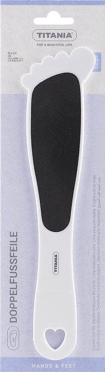 Fersenreibe aus Titan weiß - Titania Foot File  — Bild N1