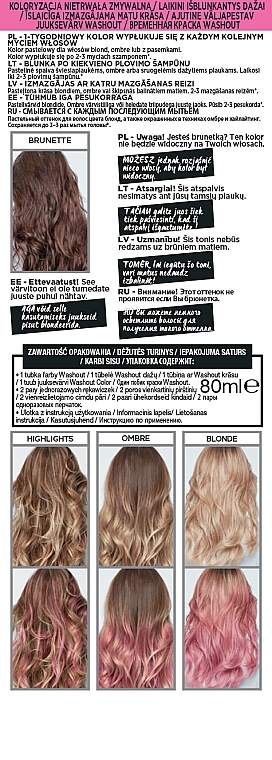 Auswaschbare Tönung für blondes Haar - L'Oreal Paris Colorista 2-Week Washout Aqua Hair — Bild N5