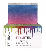 Düfte, Parfümerie und Kosmetik Aluminiumfolie 5x11 500 St. - StyleTek Limited Edition Paint The Rainbow Coloring Foil 