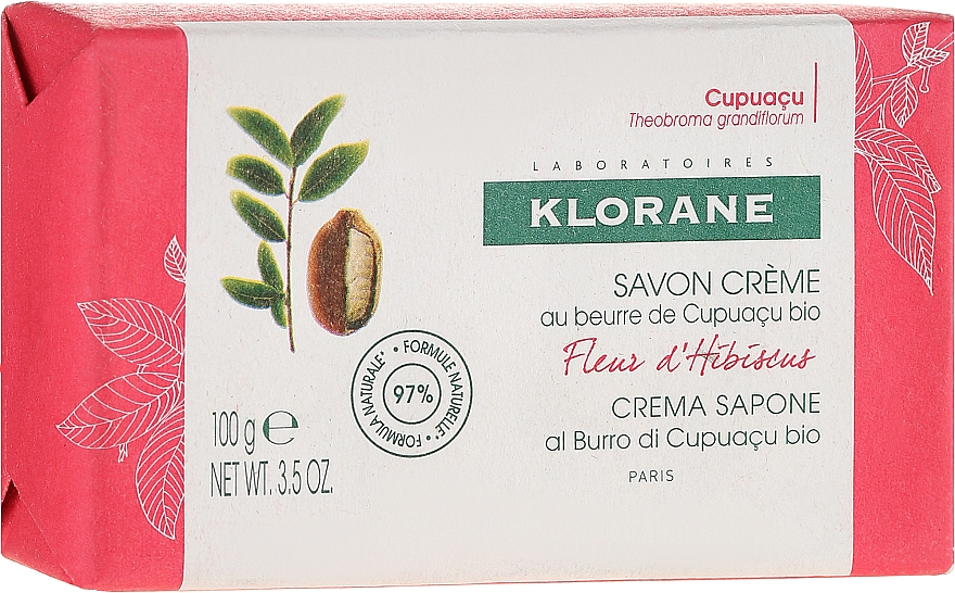 Cremeseife mit Bio Hibiskus - Klorane Cupuacu Hibiscus Flower Cream Soap — Bild N1