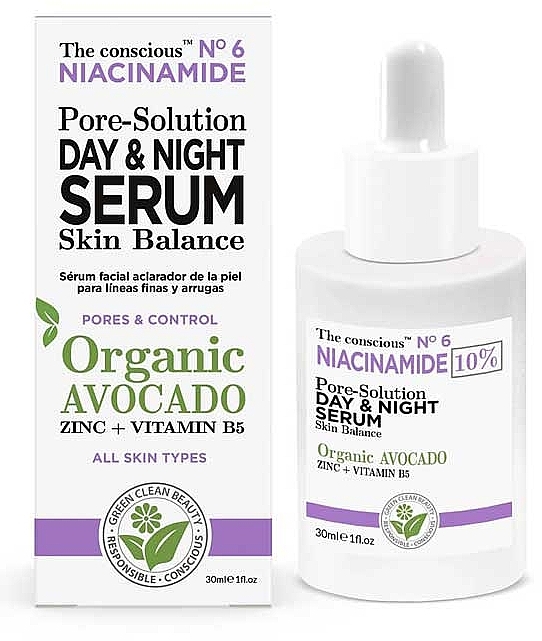 Gesichtsserum - Biovene The Conscious Niacinamide Pore Solution Day & Night Serum — Bild N1