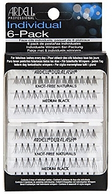 Wimpernbüschel-Set - Ardell Individual Medium 6 pack — Bild N1