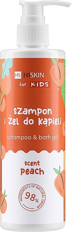 2in1 Baby-Duschgel-Shampoo mit Pfirsich und Papaya - HiSkin Kids — Bild N3