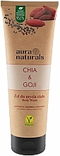 Düfte, Parfümerie und Kosmetik Straffendes und glättendes Duschgel mit Chia und Goji - Aura Naturals Chia & Goji Body Wash