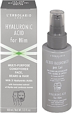 Gesichts-, Bart- und Haarspülung mit Hyaluronsäure - L'Erbolario Multi-purpose Conditioner Face, Beard & Hair Hyaluronic Acid for Him — Bild N1